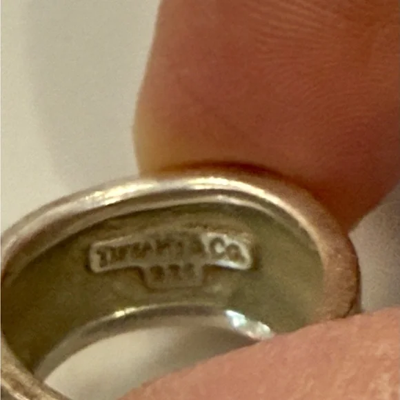 Tiffany & Co. Silver Wave Band Size 4.5/5 (see pics) - Picture 3 of 5